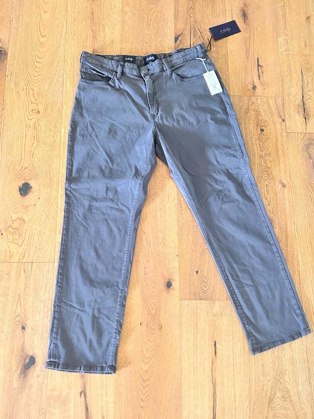 NWT Never Worn 34 Heritage Men’s Straight Jeans in Gray
